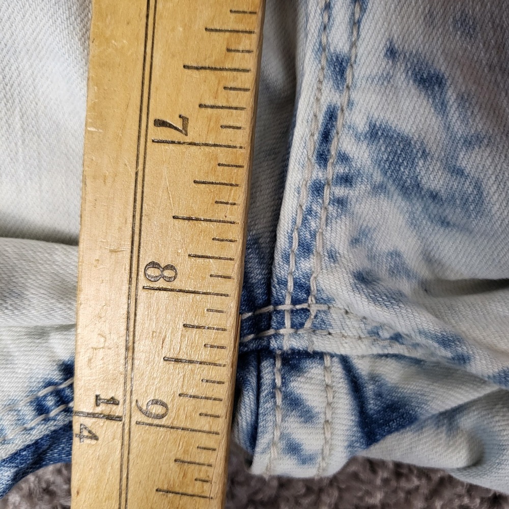 Miss Me Signature Shorts Women 29 Fits 31x3.5 Blue Lace Crystal Distressed Denim - Picture 5 of 10